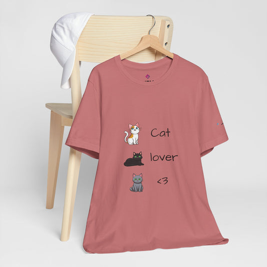 Cat Lover <3 Tee | Purrfectly Playful for Feline Fans!
