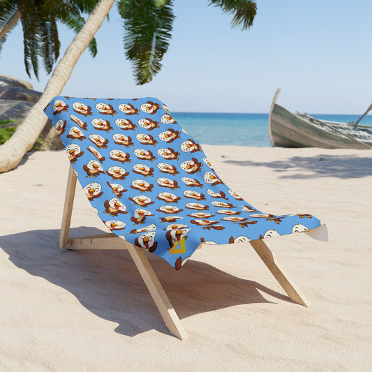 Beach Towel | Fun Cartoon Eagle Design | Summer Essential for Ocean Lovers