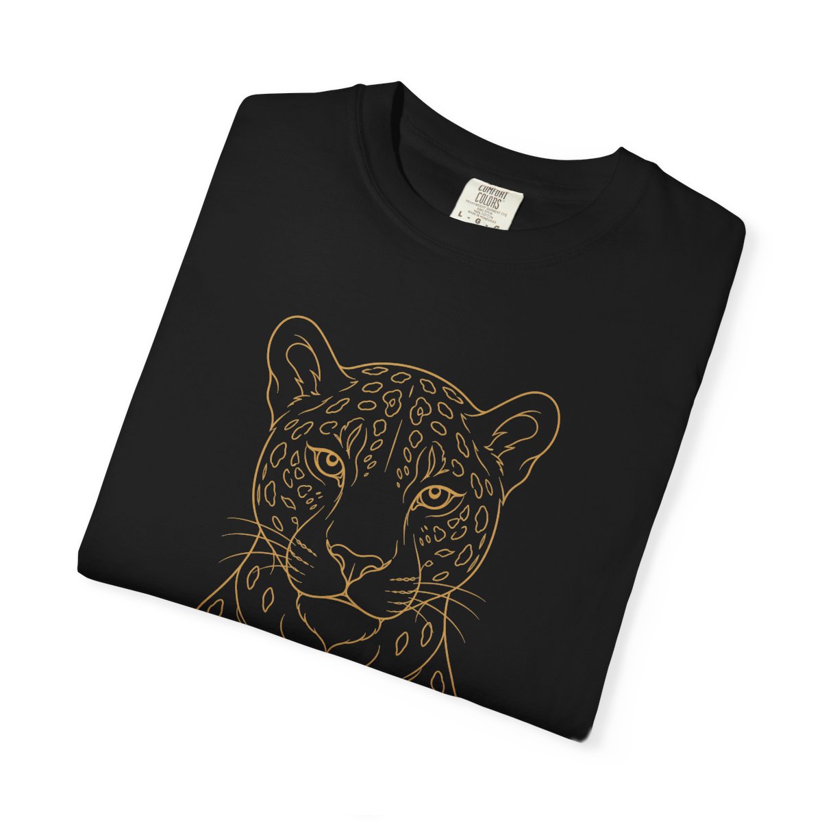 Line Art Jaguar Head T-shirt | Minimal Big Cat Illustration