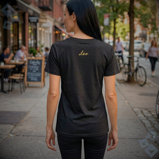 Unisex Jersey T Shirt Leo Zodiac Lion Graphic, Minimalist Leo Astrology Shirt, Horoscope Zodiac Sign Tee, Gift for Leo Women Men