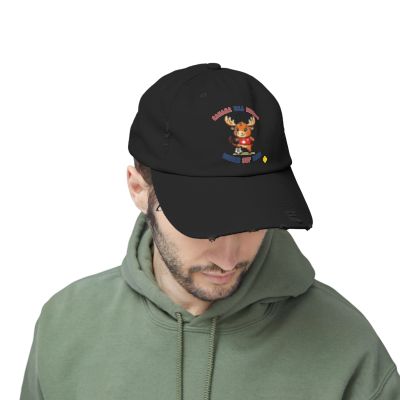 Moose Soccer Player Cap | Cartoon Animal Sports Hat