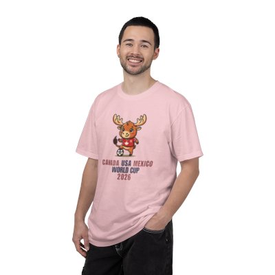 Moose Soccer Mascot Canada USA Mexico World Cup 2026 T-shirt