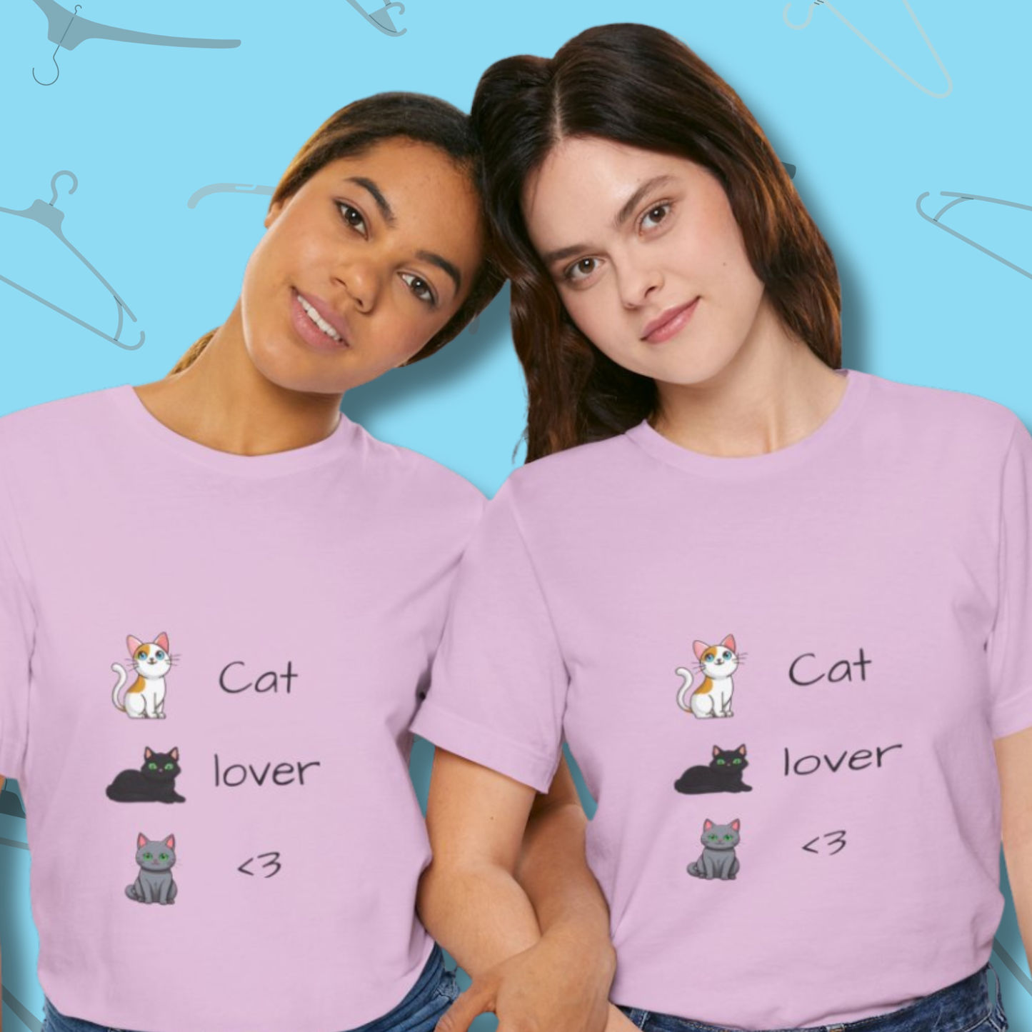 Cat Lover <3 Tee | Purrfectly Playful for Feline Fans!