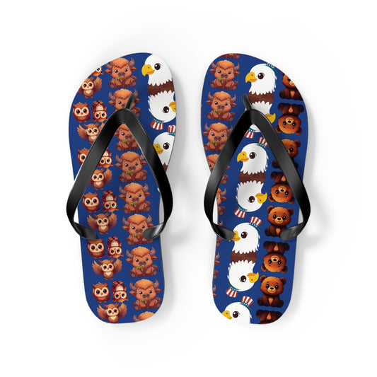 Flip Flops Cute Animal Print | Fun Summer Sandals for Beach Days, Poolside Chill, and Animal Lovers