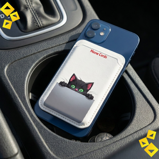 Peekaboo Cat Vegan Phone Wallet