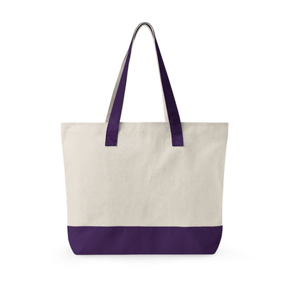 Zippered Canvas Tote, Legend Mom Dog Paw Print Bag, Pet Lover Mom Tote Bag, Cute Paw Pattern Carryall, Everyday Shopping Bag