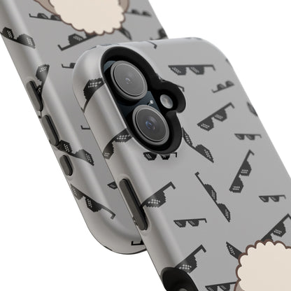 Cute Dog Magnetic Phone Case | Pet Lover Gift | Stylish Tough Cover | Cartoon Dog Print | MagSafe Compatible | Fun Phone Accessory