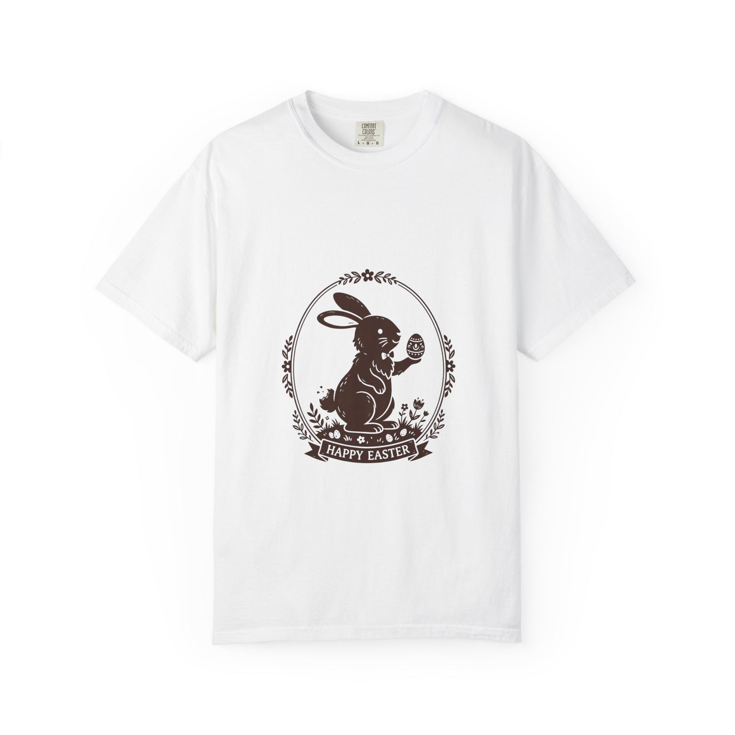 Easter Bunny Holding Egg T-Shirt | Happy Easter Graphic Tee