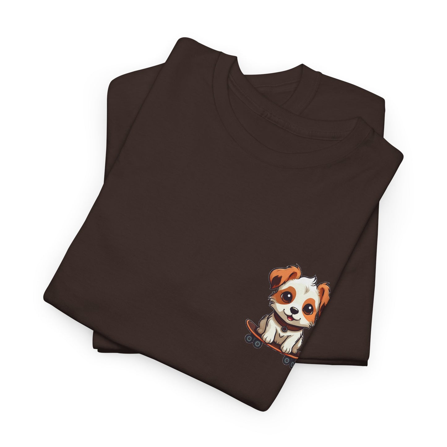 Dog on Skateboard Unisex Tee - Cute Jack Russell Terrier Design