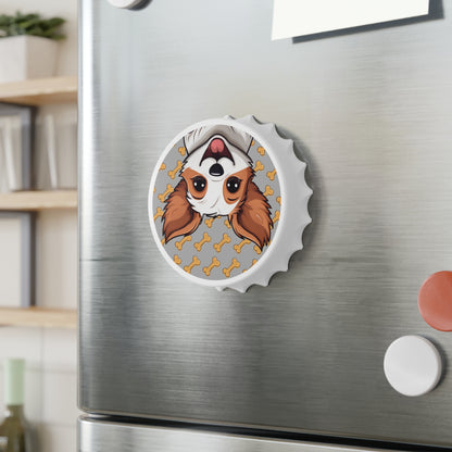 Cute Dog Bottle Opener | Magnetic Cap Opener with Cartoon Jack Russell Terrier
