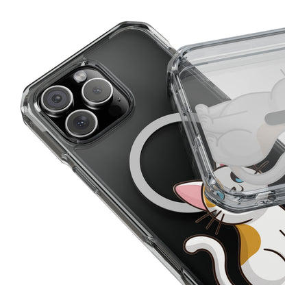 MagSafe® Cat-titude | Magnetic Clear Impact Case | Cute Calico Kitty Design