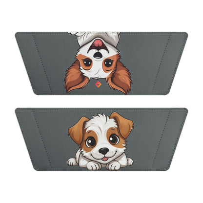 Sandals, White and Tan Jack Russell Terrier Print, Removable Strap, Cute Doggie Design, Beach Shoes, Summer Footwear