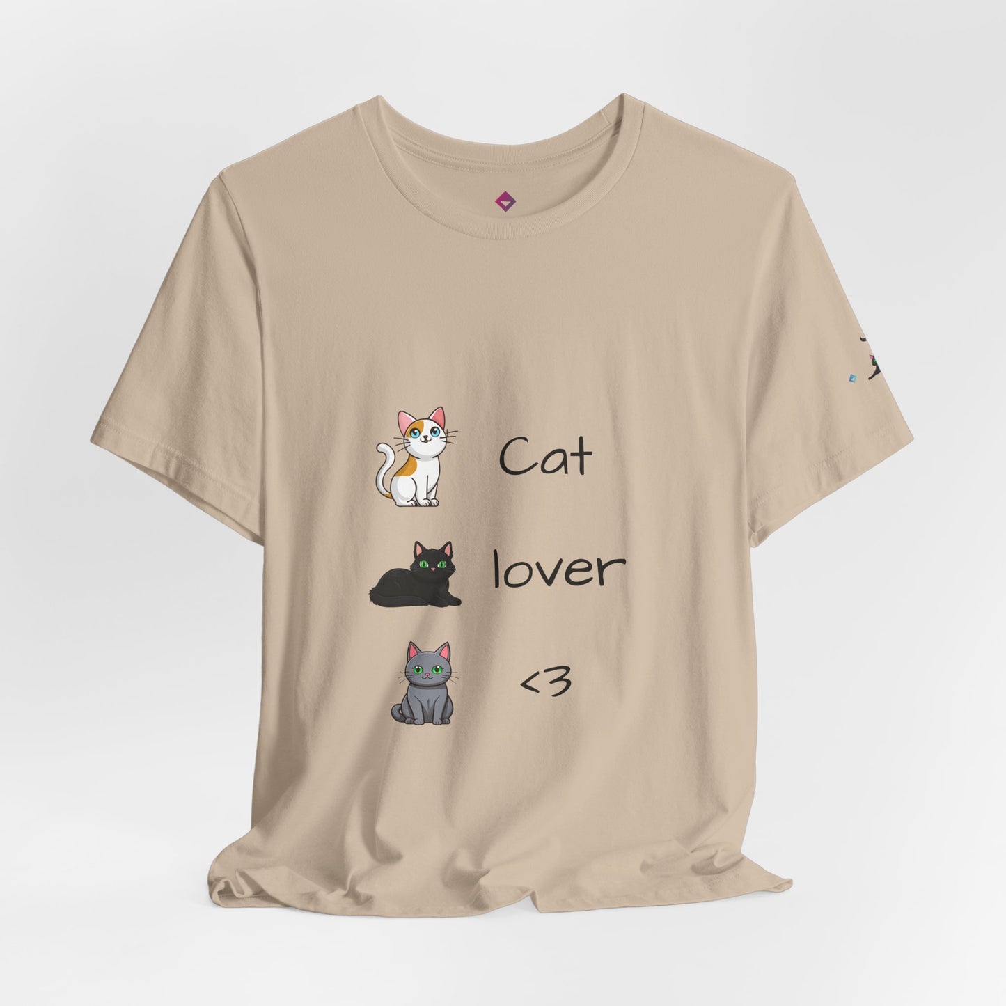 Cat Lover <3 Tee | Purrfectly Playful for Feline Fans!