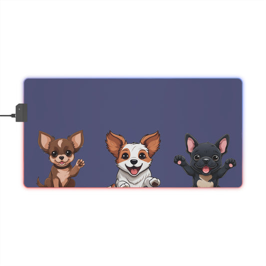Puppy Squad LED Gaming Mouse Pad
