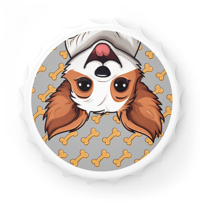 Cute Dog Bottle Opener | Magnetic Cap Opener with Cartoon Jack Russell Terrier