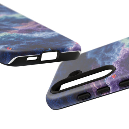 iPhone 17 Tough Case - Stormy Ocean Wave Pattern - Blue & Purple Water Design Protective Phone Cover for Sea Lovers