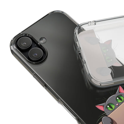 Phone Cases With Cute Cat Design - Clear Silicone Phone Cases Samsung and iPhone