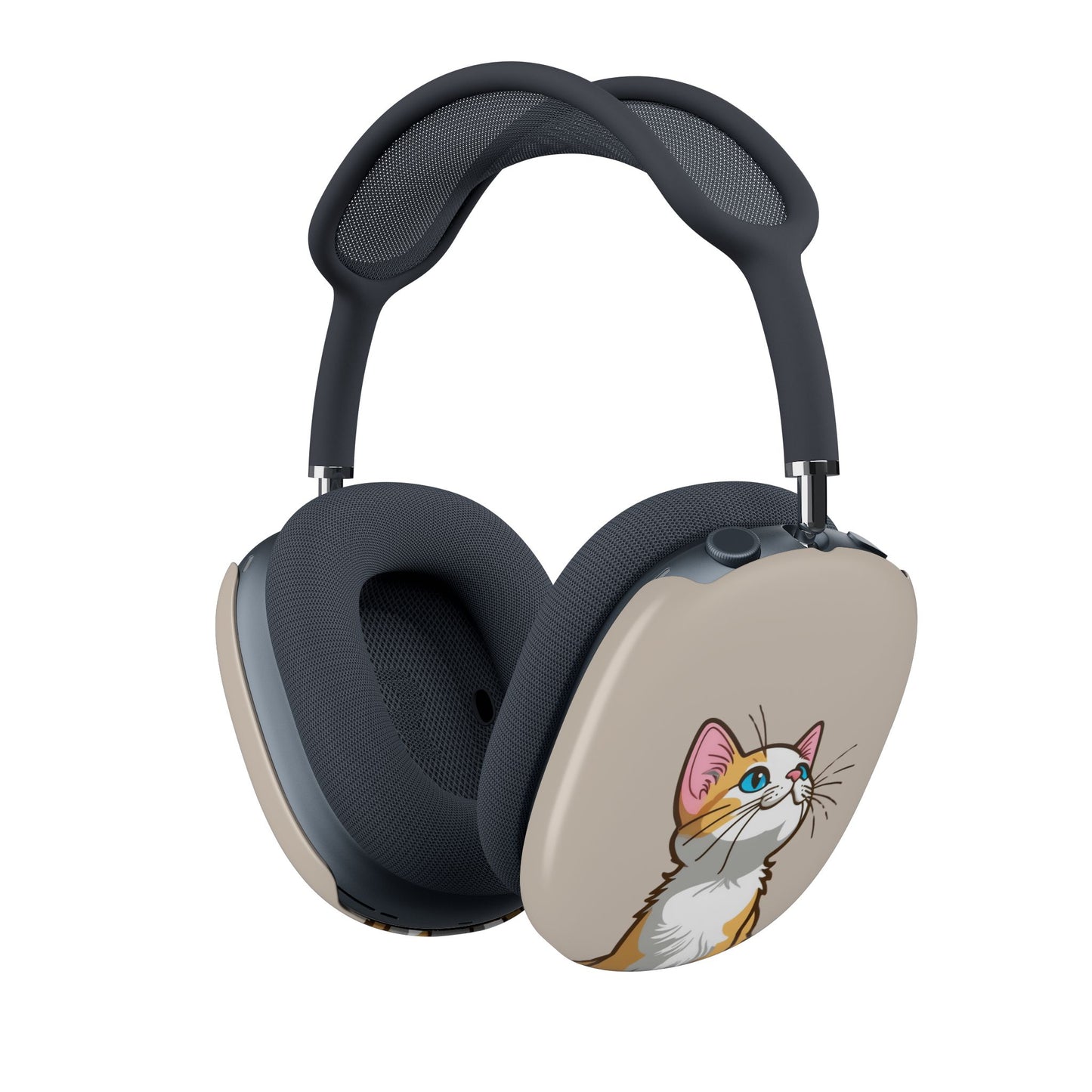 Cute Cat AirPod Max Case, Cat Lover Gift, Airpod Max Accessory, Unique Earphone Case, Fun Cat Design, Kitten Themed - Meow Meow