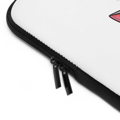 Peek-a-Meow Protection | Cute Gray Cat Laptop Sleeve for Work & Play