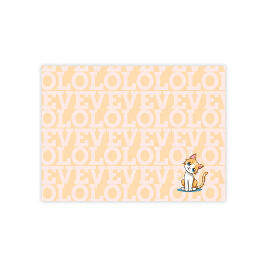 LOVE Post-it® Note Pads with Cute Orange Cat