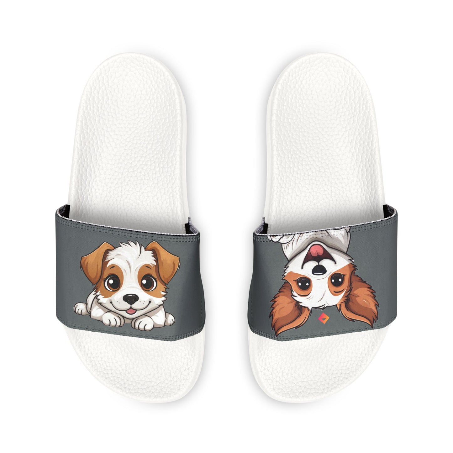 Sandals, Cute Jack Russell Terrier Cartoon Dog Print, Women's Removable Strap Sandals, Puppy Lover Gift, Dog Mom Sandals, Summer Shoes