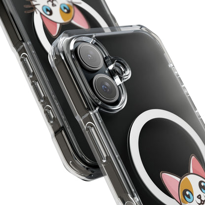 MagSafe® Cat-titude | Magnetic Clear Impact Case | Cute Calico Kitty Design