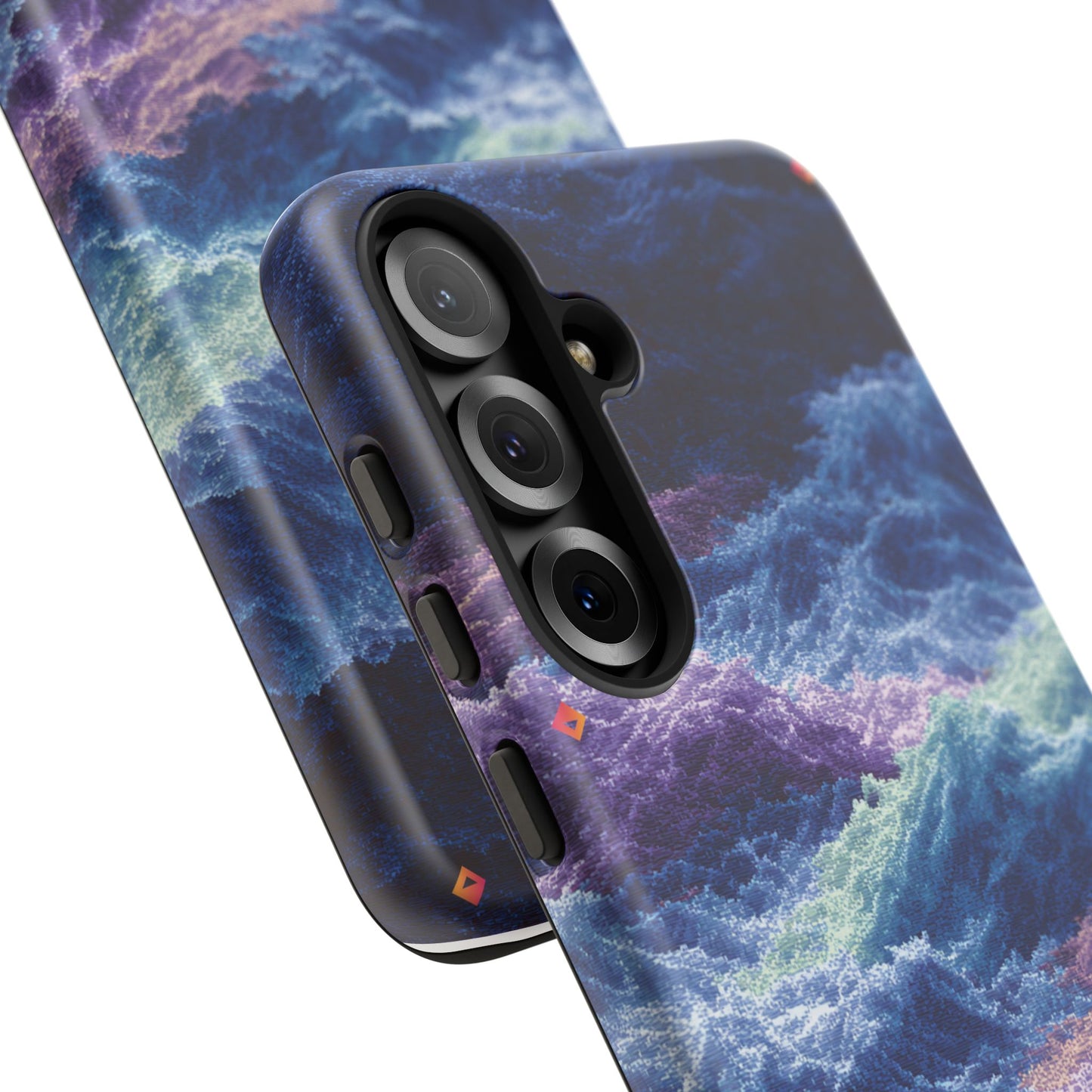 iPhone 17 Tough Case - Stormy Ocean Wave Pattern - Blue & Purple Water Design Protective Phone Cover for Sea Lovers