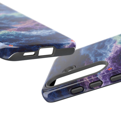 iPhone 17 Tough Case - Stormy Ocean Wave Pattern - Blue & Purple Water Design Protective Phone Cover for Sea Lovers