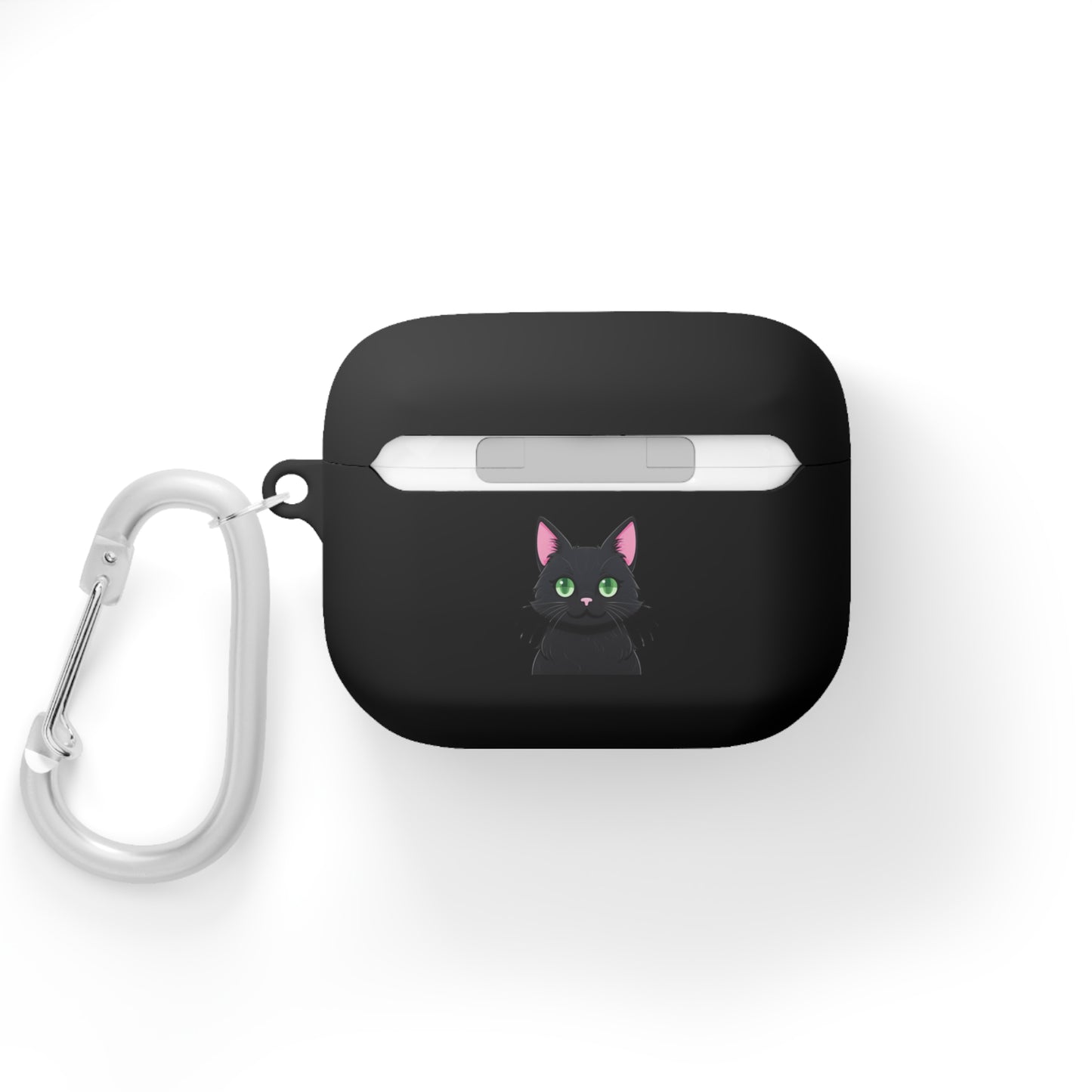 AirPods and AirPods Pro Case Cover - MEOW Cute Green Eyed Cat