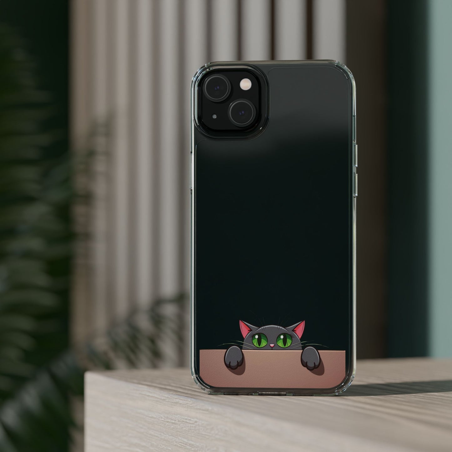 Phone Cases With Cute Cat Design - Clear Silicone Phone Cases Samsung and iPhone
