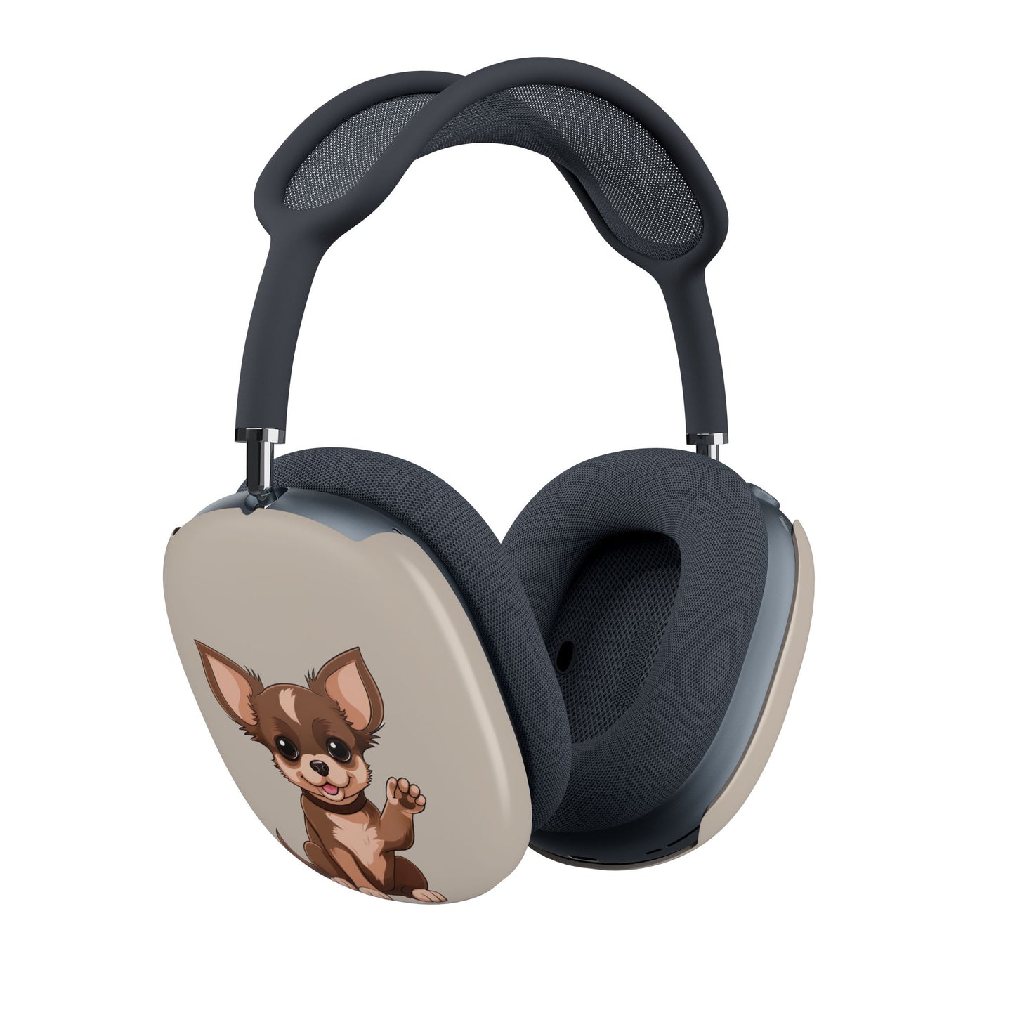 Dog Lover AirPods Max Shell Case, Cute Pomeranian & Chihuahua Design, Adorable Apple Fan or Pet Owner Gift,  Animal Lover Gift - Woof Woof