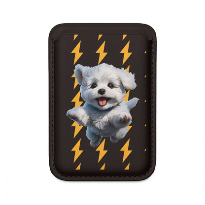 Vegan Wallet - Adorable Puppy Design, Eco-Friendly MagSafe® Wallet for Dog Lovers, Cute Gift for Pet Owners, Dog Theme Accessories, Stylish