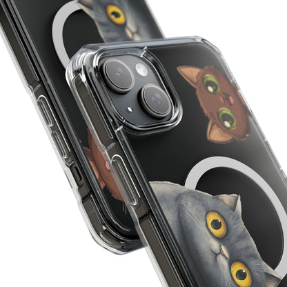 Peek-a-Cat Impact Case | MagSafe® Cute Kitty Design