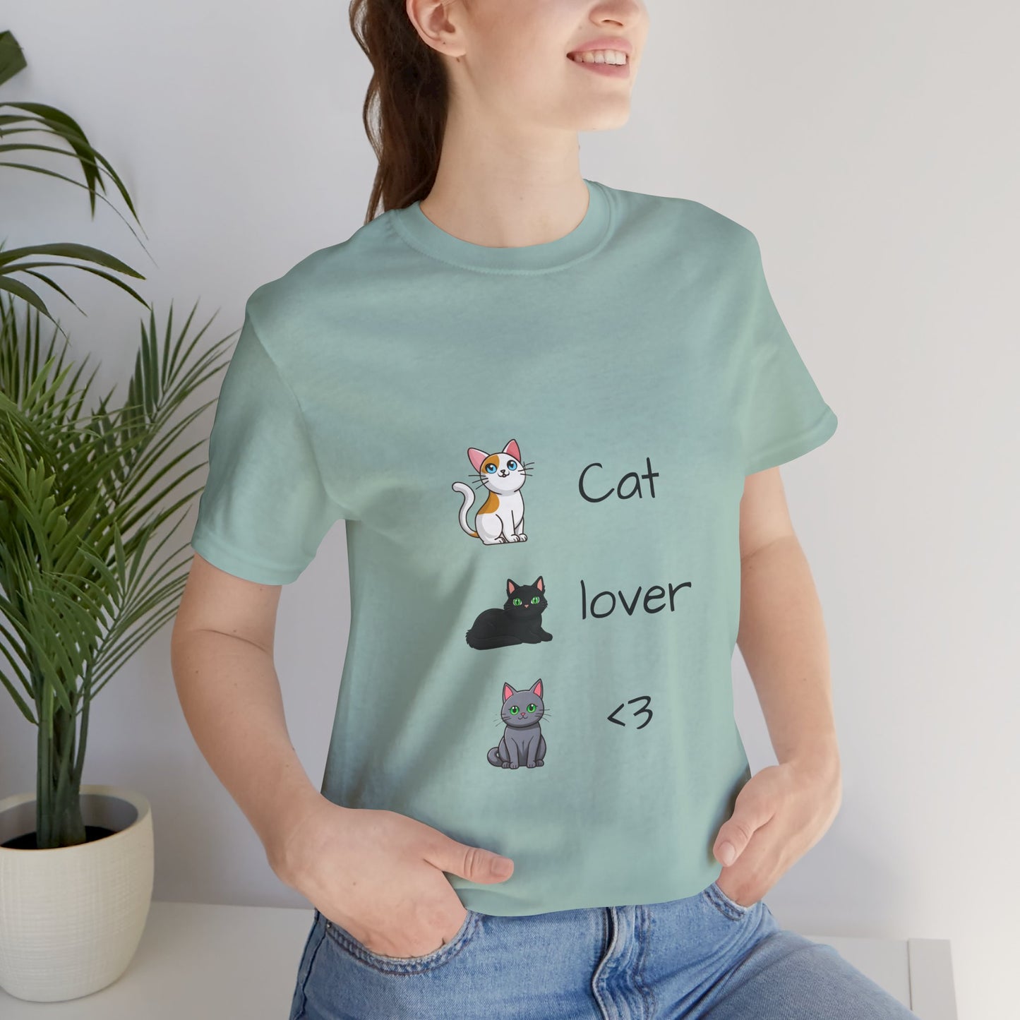 Cat Lover <3 Tee | Purrfectly Playful for Feline Fans!