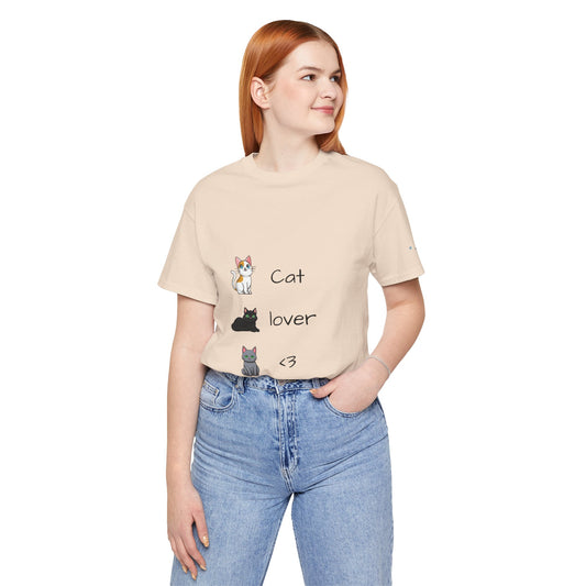 Cat Lover <3 Tee | Purrfectly Playful for Feline Fans!