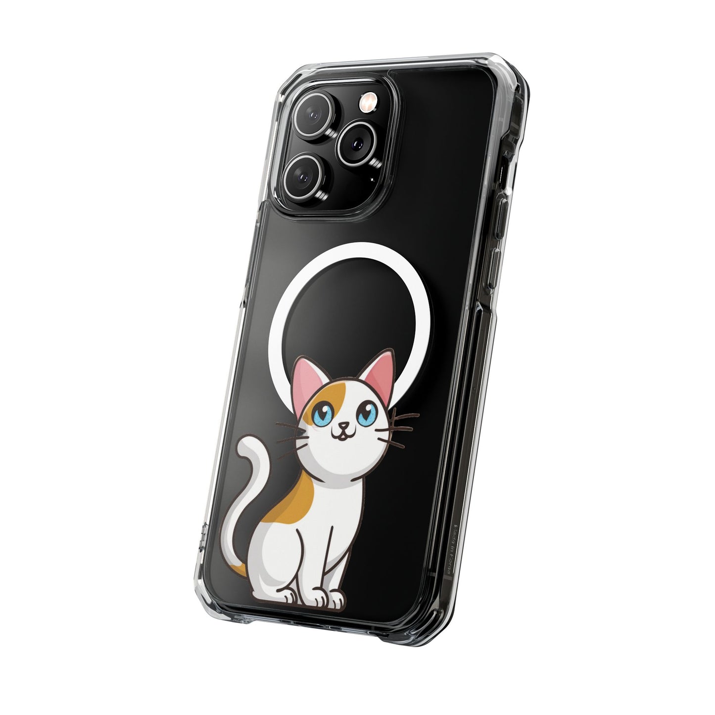 MagSafe® Cat-titude | Magnetic Clear Impact Case | Cute Calico Kitty Design