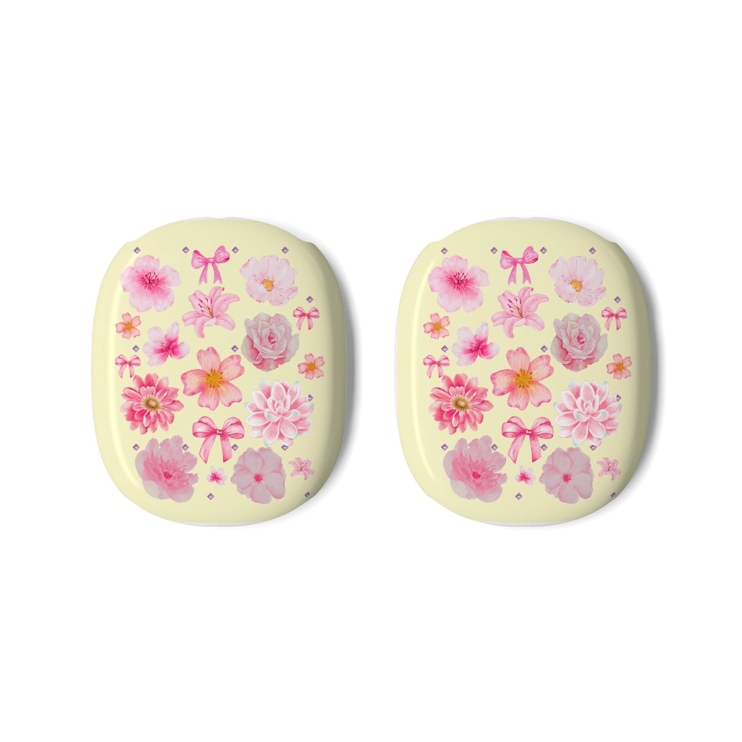 AirPods Max Case - Pink Floral Pattern Protective Cover for Apple AirPods Max, Cute Spring Headphone Accessory