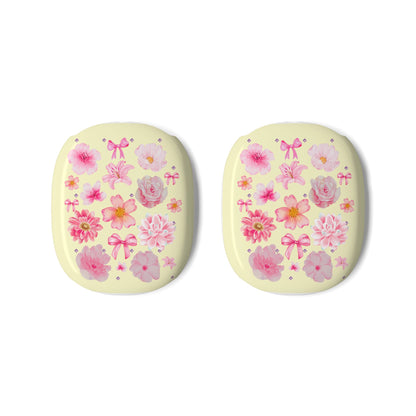 AirPods Max Case - Pink Floral Pattern Protective Cover for Apple AirPods Max, Cute Spring Headphone Accessory
