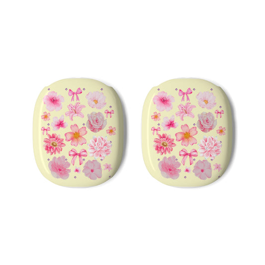AirPods Max Case - Pink Floral Pattern Protective Cover for Apple AirPods Max, Cute Spring Headphone Accessory