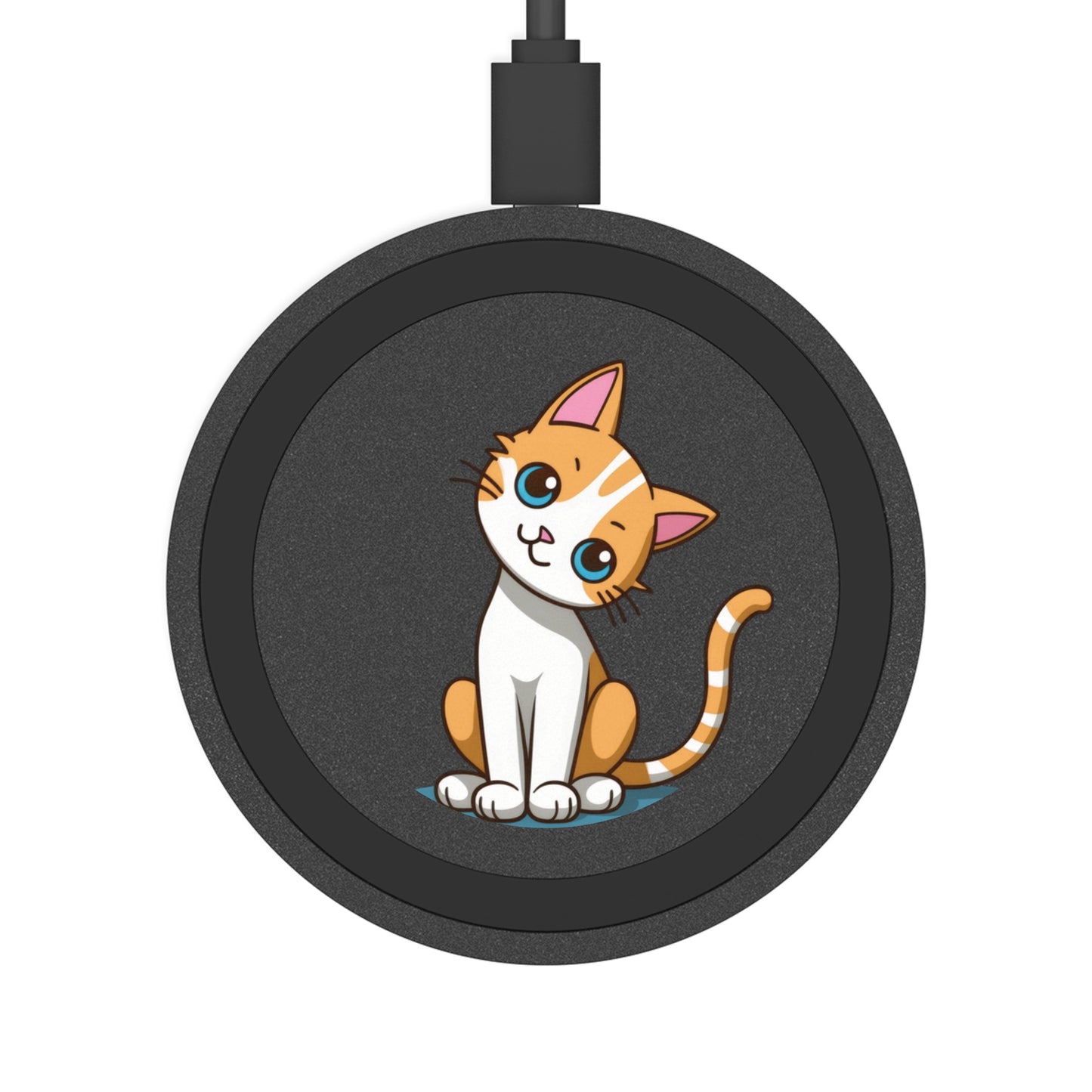 Lovely Cute Kitty Cat Quake Wireless Charging Pad Dock