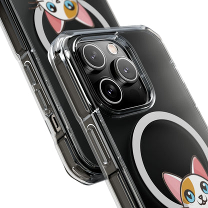 MagSafe® Cat-titude | Magnetic Clear Impact Case | Cute Calico Kitty Design