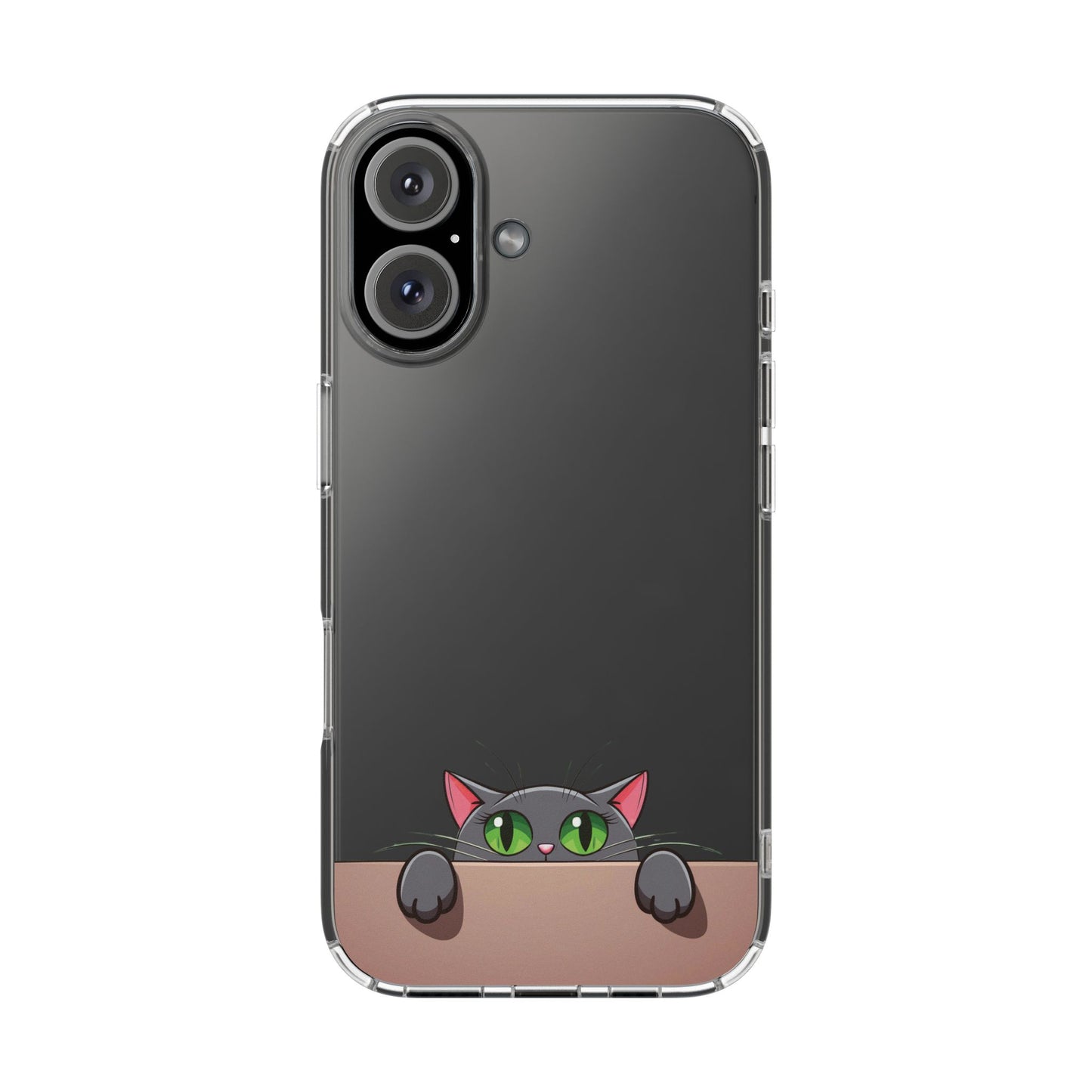 Phone Cases With Cute Cat Design - Clear Silicone Phone Cases Samsung and iPhone