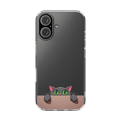 Phone Cases With Cute Cat Design - Clear Silicone Phone Cases Samsung and iPhone