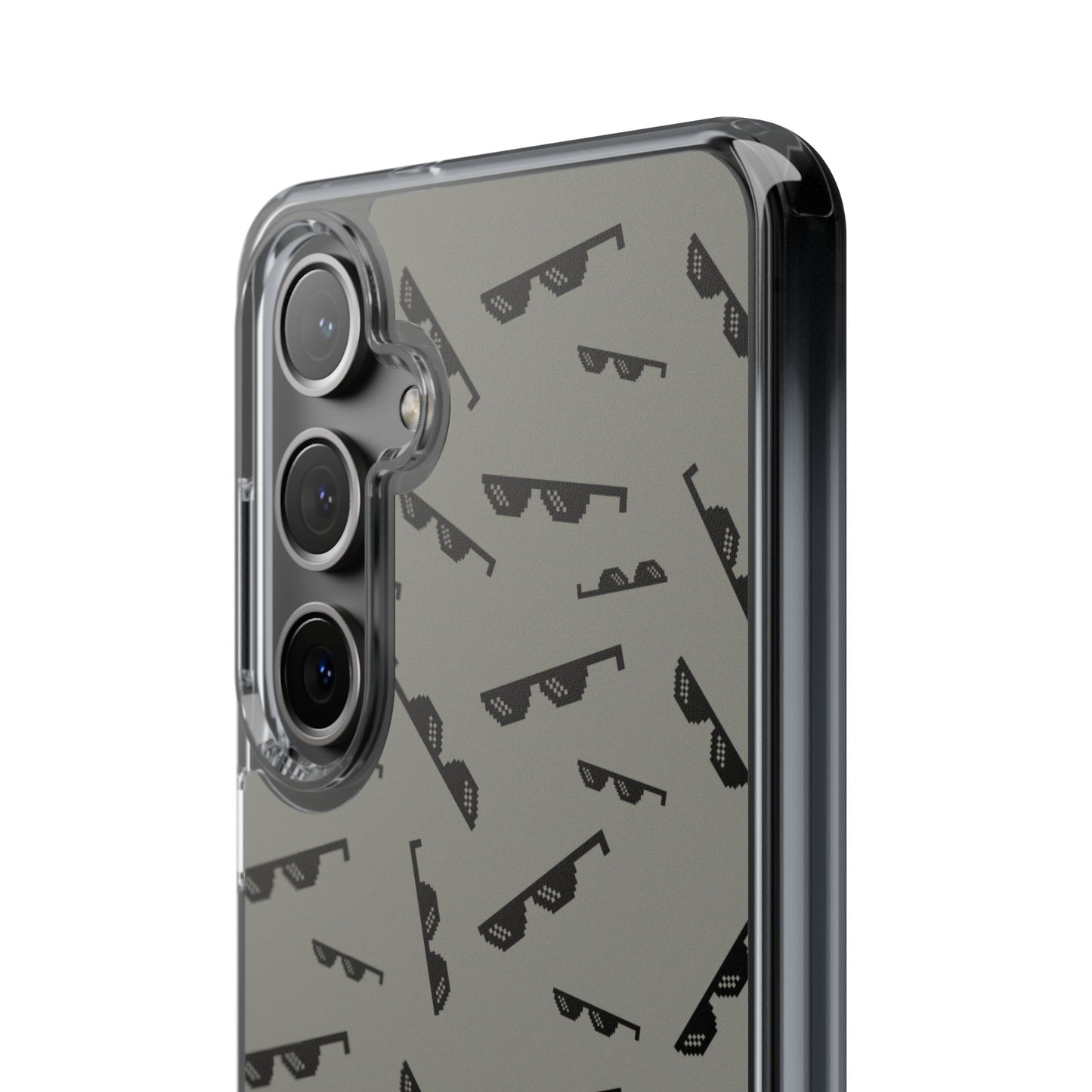 iPhone Case with Trendy Poodle and Sunglasses Pattern | Cute Kawaii Dog Design | Clear Protective Phone Cover