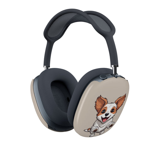 Cute White And Black Puppies AirPods Max Covers, Playful Puppies Pet Lover Gift,  Apple Fan Gift, Protective AirPods Max Holder - Woof Woof