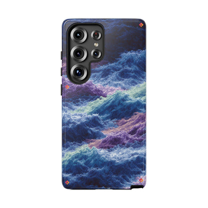 iPhone 17 Tough Case - Stormy Ocean Wave Pattern - Blue & Purple Water Design Protective Phone Cover for Sea Lovers