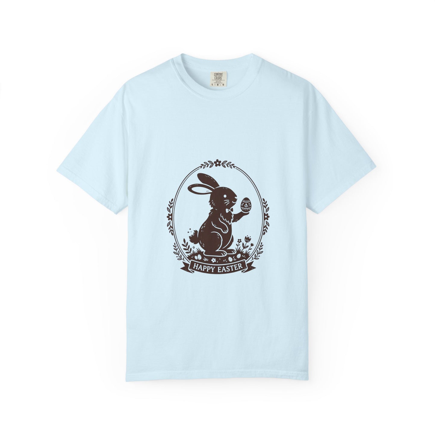 Easter Bunny Holding Egg T-Shirt | Happy Easter Graphic Tee