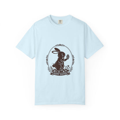 Easter Bunny Holding Egg T-Shirt | Happy Easter Graphic Tee