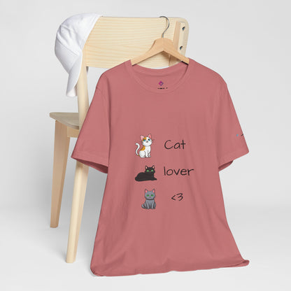 Cat Lover <3 Tee | Purrfectly Playful for Feline Fans!