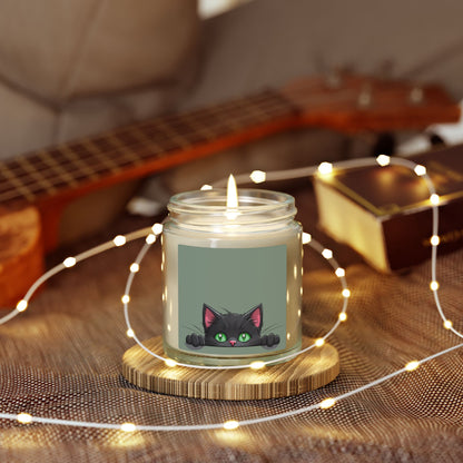 Purrfectly Cozy | Scented Candle with Black Cat Charm